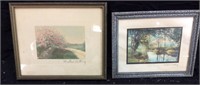 2 VTG. WALLACE NUTTING SIGNED PRINTS