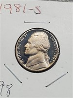 1981-S Proof Jefferson Nickel