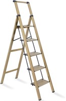 augtarlion 5 Step Ladder, Aluminum, Champagne