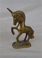 Brass Unicorn Statue Figurine