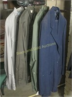 Three Vintage Work Shirts And A Wool Suit