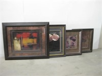 Four Framed Art Prints Largest 49"x 40.5" See Info