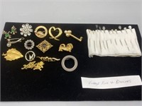 Vintage Assortment of Brooches and Pins