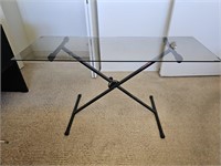 Dixon Adjustable Glass Table