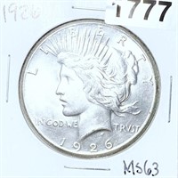 1926 Silver Peace Dollar CHOICE BU