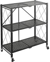 TygerClaw 3-Layer Folding Mobile Steel Shelving Un