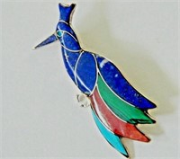 Vintage Southwestern Sterling Silver Pendant /