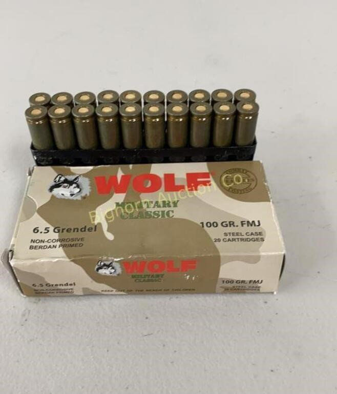 Ammo 6.5 Grendel Wolf Military Classic