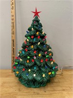 20in Ceramic Lighted Christmas Tree