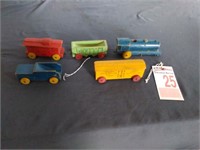 Wooden Train - one is missing 2 Wheels