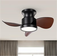 Ceiling Fans w/Lights 22in Quiet Large Airflow