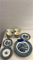 Currier and Ives dishes