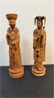 Carved Asian figurines