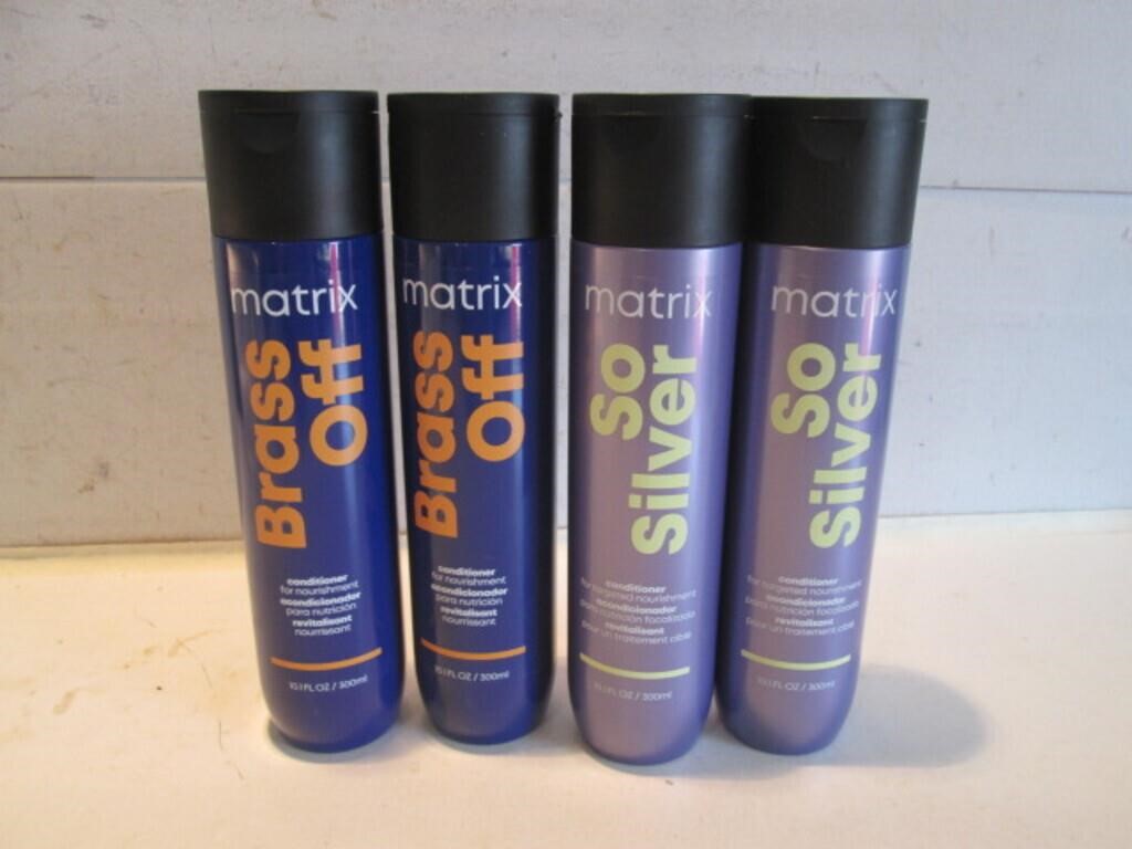 LOT 4 MATRIX BTASS OFF+ SO SILVER CONDITIONER