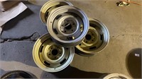 Set of 3 Chevy 15x7, one Chevy 14x6 wheels