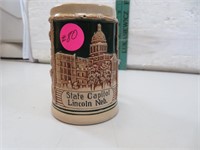 Vintage State Capitol Lincoln Nebraska Small Mug