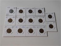 14 USA Wheat Cents