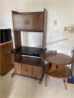 End table and microwave stand