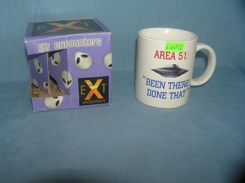 Alien encounter space mug from Area 51