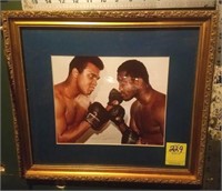 TWO FRAMED BOXING PHOTOS