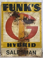 (T) Funk’s Hybrid Sign, Metal, 40-1/2”Wx53-1/2”H