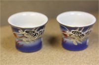 Japanese dragon saki cups