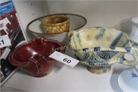 POTTERY HANDLED BOWL - POTTERY BOWLS