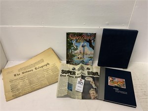 99 Stamp Book, Super Bowl Pubs, 67 Telegraph