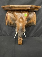 14" ELEPHANT WALL SCONCE/SHELF