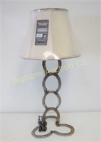 *Hand Crafted Horse Shoe Table Lamp
