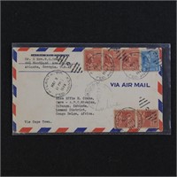 US Stamps #815 x10, #810 x5 on Cover, excellent Pr