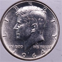 1964 KENNEDY HALF DOLLAR CHOICE BU