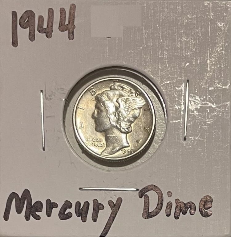 US 1944 Silver Mercury Dime