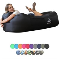 WEKAPO Inflatable Lounger Air Sofa Chair–Camping