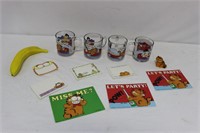 Collection of Garfield Mugs & Stationary