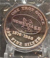 Homestake Gold Mine 1 Troy Oz. .999 Silver Round