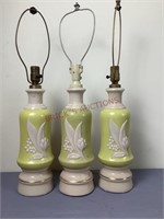 Aladdin Alacite Lily of the Valley Lamps