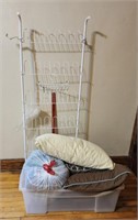Bedding, Feather Pillow, Shoe Rack