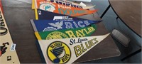 6 SPORTS PENNANT BANNER FLAGS
