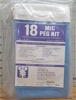 18 mic peg kit