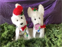 Christmas Dogs &Garland