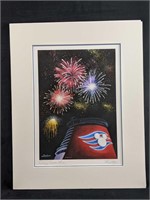 Disney Cruise Line Matted Print By Larry Dotson