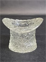 Pressed Glass Top Hat Toothpick Holder