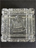 Crystal Trinket Box with Deep Cut Designs