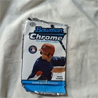 2011 Bowman Chrome Baseball Trading Cards Unsealed
