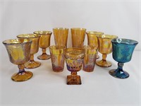 Carnival Glass Goblets & more (11)