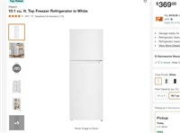 FM4045 10.1 cu. ft. Top Freezer Refrigerator