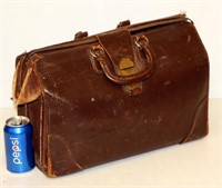 Vintage Leather Valise Dr's Bag