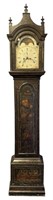 ENGLISH 18TH C. CHINOISERIE TALL CASE CLOCK