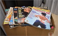 Box of Men's Magazines 1970's and 80's